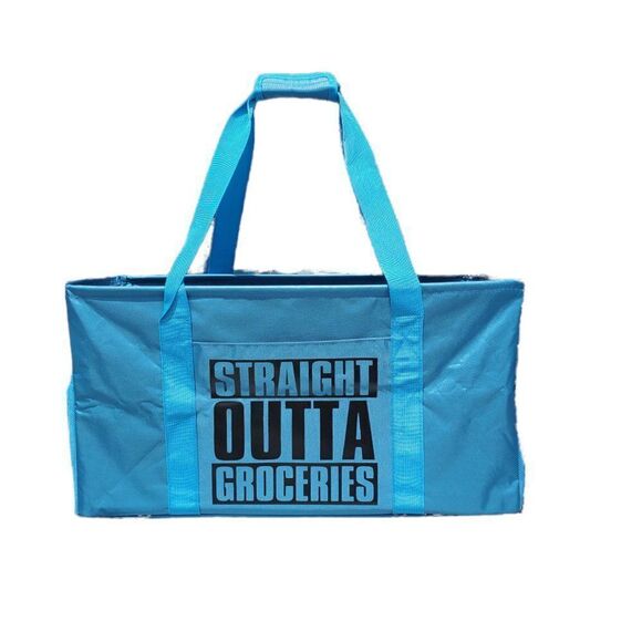"STRAIGHT OUTTA GROCERIES" Multipurpose Tote - Picture 2 of 15
